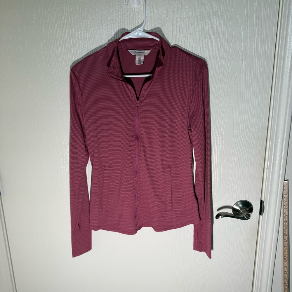 Tommy Bahamas Golf Women’s Full Zip Jacket Mauve Activewear Long Sleeve Small